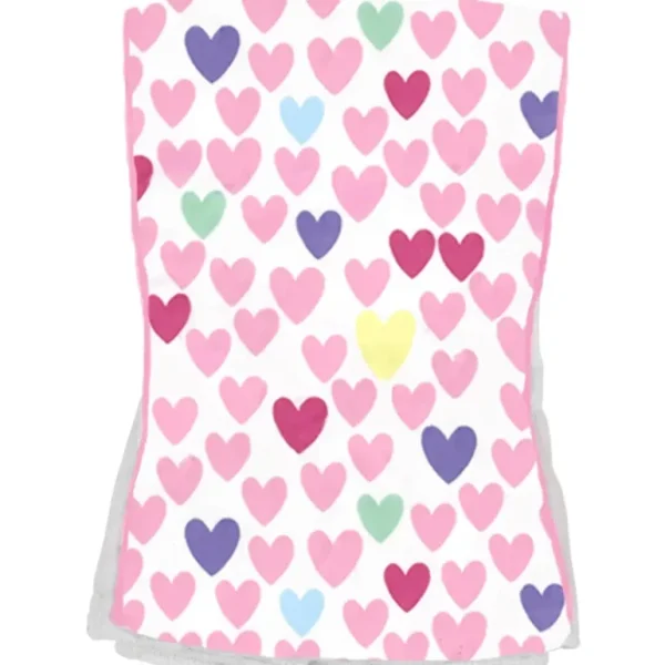 Outlet Lot's 'O Hearts Burp Cloth - CaringForTots - Professional Baby and Children's Products | Caring for Growth, Caring for Every Moment