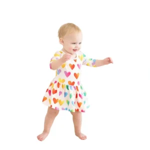 Shop Lotta Love 3/4 Sleeve Twirl Bodysuit - CaringForTots - Professional Baby and Children's Products | Caring for Growth, Caring for Every Moment