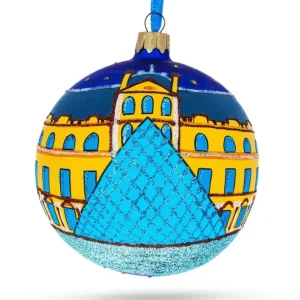Best Sale Louvre Museum, Paris, France Glass Ball Christmas Ornament 4 Inches - CaringForTots - Professional Baby and Children's Products | Caring for Growth, Caring for Every Moment