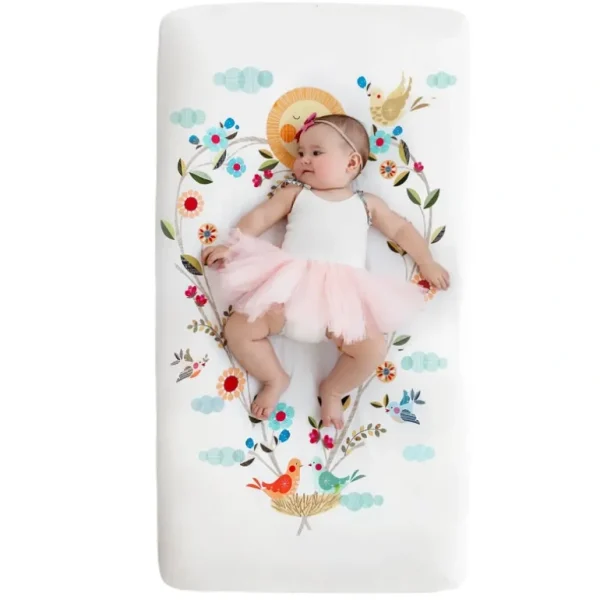 Flash Sale Love Blooms Standard Size Crib Sheet - CaringForTots - Professional Baby and Children's Products | Caring for Growth, Caring for Every Moment