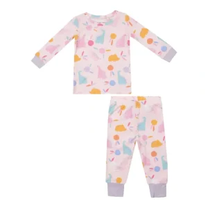Store L/s Loungewear Set - Floral Dinos - CaringForTots - Professional Baby and Children's Products | Caring for Growth, Caring for Every Moment
