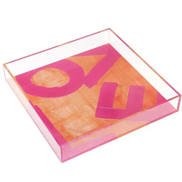 Outlet Lucite Tray - Love - CaringForTots - Professional Baby and Children's Products | Caring for Growth, Caring for Every Moment