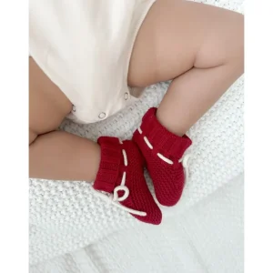 Online Luna + Luca Organic Booties - Holly - CaringForTots - Professional Baby and Children's Products | Caring for Growth, Caring for Every Moment