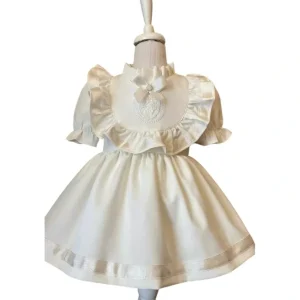 Outlet Luna White Party Dress - CaringForTots - Professional Baby and Children's Products | Caring for Growth, Caring for Every Moment