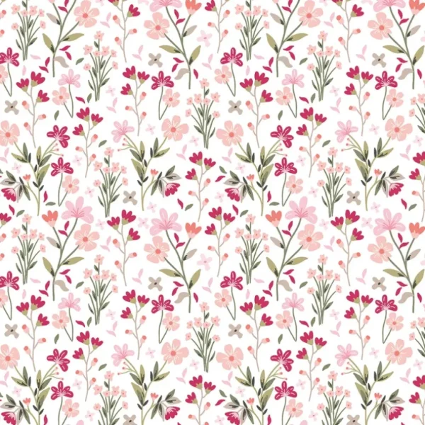 Shop Magenta Garden - Sample Wallpaper, Summer Garden (light) - CaringForTots - Professional Baby and Children's Products | Caring for Growth, Caring for Every Moment