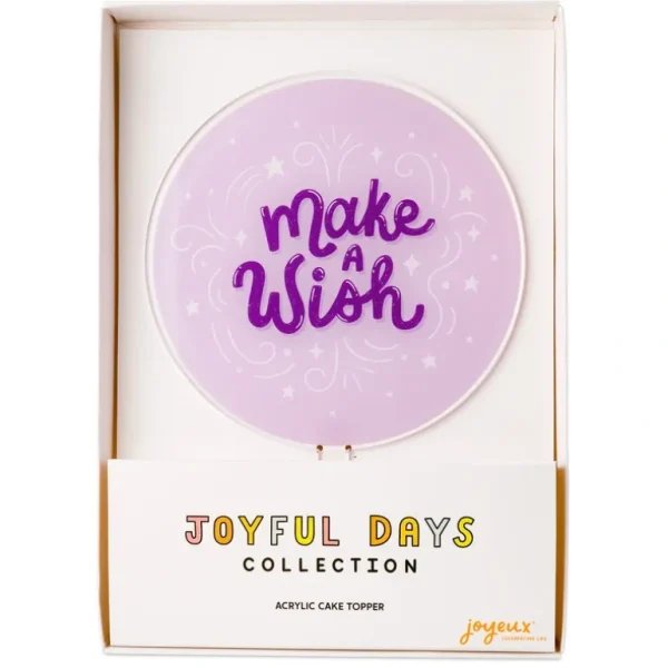 Hot Make A Wish Acrylic Cake Topper - CaringForTots - Professional Baby and Children's Products | Caring for Growth, Caring for Every Moment