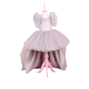 Clearance Maria Gray Party Dress - CaringForTots - Professional Baby and Children's Products | Caring for Growth, Caring for Every Moment