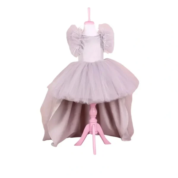 Clearance Maria Gray Party Dress - CaringForTots - Professional Baby and Children's Products | Caring for Growth, Caring for Every Moment