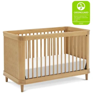 Fashion Marin with Cane 3-in-1 Convertible Crib - CaringForTots - Professional Baby and Children's Products | Caring for Growth, Caring for Every Moment