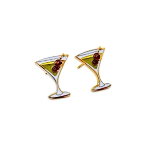 Outlet Martini Enamel Earrings - CaringForTots - Professional Baby and Children's Products | Caring for Growth, Caring for Every Moment