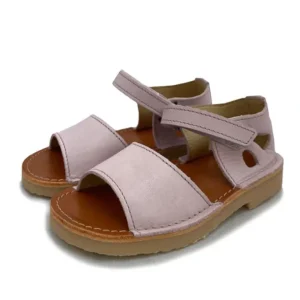 Discount Mavis Velcro Kids Sandal Soft Lilac Leather - CaringForTots - Professional Baby and Children's Products | Caring for Growth, Caring for Every Moment
