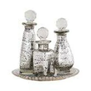 Hot Mercury Glass Tray Bottle Set - CaringForTots - Professional Baby and Children's Products | Caring for Growth, Caring for Every Moment