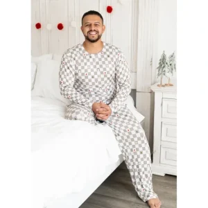 Best Merry & Bright Checks Dream Men's Set - CaringForTots - Professional Baby and Children's Products | Caring for Growth, Caring for Every Moment