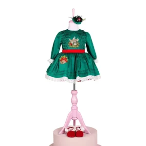 Best Sale Merry Green Dress Set - CaringForTots - Professional Baby and Children's Products | Caring for Growth, Caring for Every Moment