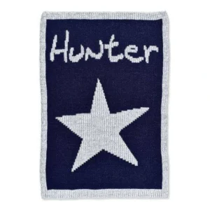 Store Metallic Single Star Name Stroller Blanket - CaringForTots - Professional Baby and Children's Products | Caring for Growth, Caring for Every Moment
