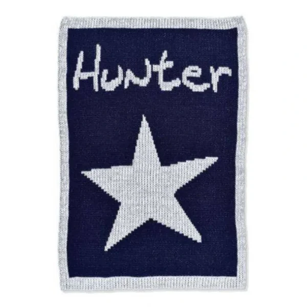 Store Metallic Single Star Name Stroller Blanket - CaringForTots - Professional Baby and Children's Products | Caring for Growth, Caring for Every Moment