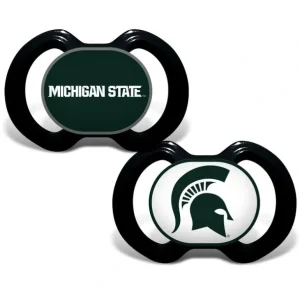 Shop Michigan State 2 Pack Pacifier Set - CaringForTots - Professional Baby and Children's Products | Caring for Growth, Caring for Every Moment