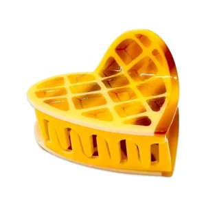 Online Midi Heart Waffle Hair Claw Clip - CaringForTots - Professional Baby and Children's Products | Caring for Growth, Caring for Every Moment