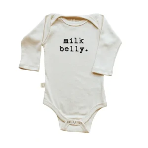 Store Milk Belly - Long Sleeve Organic Baby Bodysuit - CaringForTots - Professional Baby and Children's Products | Caring for Growth, Caring for Every Moment