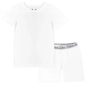 Best Milk White Bamboo Kids Pajama Short Set - CaringForTots - Professional Baby and Children's Products | Caring for Growth, Caring for Every Moment