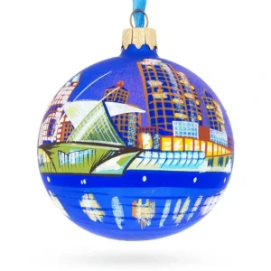 Online Milwaukee, Wisconsin Glass Ball Christmas Ornament 3.25 Inches - CaringForTots - Professional Baby and Children's Products | Caring for Growth, Caring for Every Moment