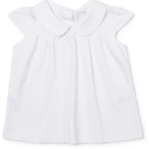 Online Minden Cap-Sleeve Peter Pan Collar Top - CaringForTots - Professional Baby and Children's Products | Caring for Growth, Caring for Every Moment