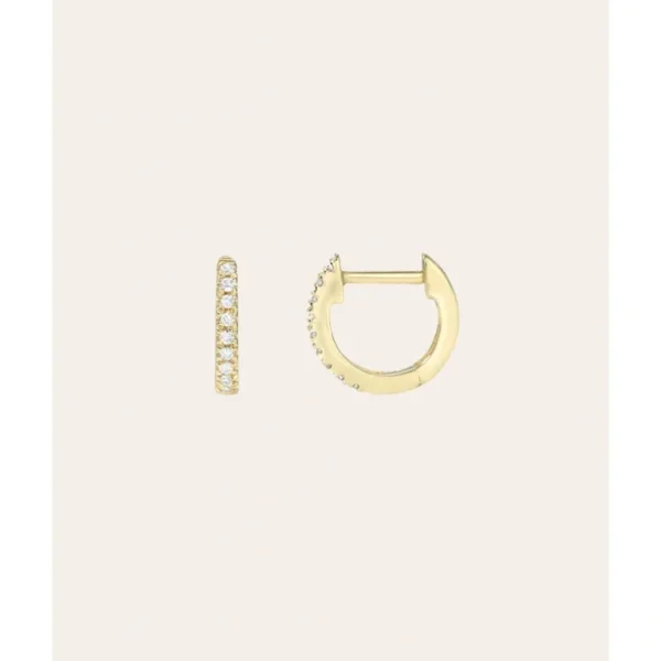 Fashion Mini Diamond Huggie Earrings - CaringForTots - Professional Baby and Children's Products | Caring for Growth, Caring for Every Moment