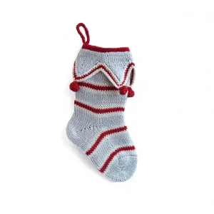 Clearance Mini Elf Cuff Stocking, Grey - CaringForTots - Professional Baby and Children's Products | Caring for Growth, Caring for Every Moment