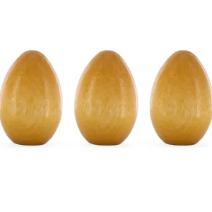 Shop All | 3 Miniature Lacquered Varnished Wooden Eggs 2 Inches - CaringForTots - Professional Baby and Children's Products | Caring for Growth, Caring for Every Moment