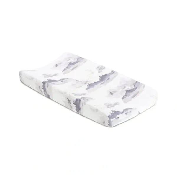 Sale Misty Mountain Jersey Changing Pad Cover - CaringForTots - Professional Baby and Children's Products | Caring for Growth, Caring for Every Moment
