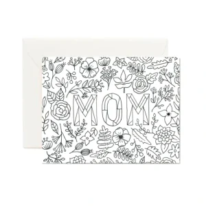 Outlet Mom Coloring Card - CaringForTots - Professional Baby and Children's Products | Caring for Growth, Caring for Every Moment