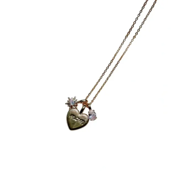 Clearance Mom Heart Necklace - CaringForTots - Professional Baby and Children's Products | Caring for Growth, Caring for Every Moment
