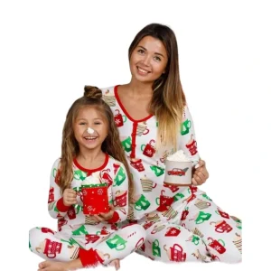 New Mommy And Me Christmas Cocoa Pajama Set - CaringForTots - Professional Baby and Children's Products | Caring for Growth, Caring for Every Moment