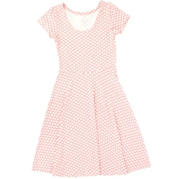 Online Mommy Swirly Girl Dress - Hearts and Stars Pink - CaringForTots - Professional Baby and Children's Products | Caring for Growth, Caring for Every Moment