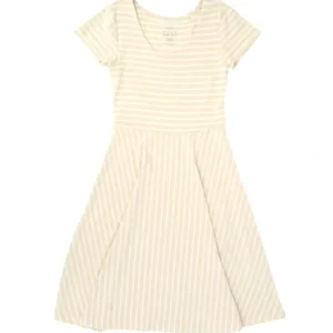Best Mommy Swirly Girl Dress - Vintage Stripe Honeycomb - CaringForTots - Professional Baby and Children's Products | Caring for Growth, Caring for Every Moment