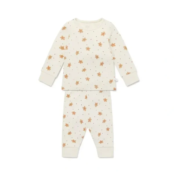 Cheap MORI Christmas Pyjamas - Gingerbread Print - CaringForTots - Professional Baby and Children's Products | Caring for Growth, Caring for Every Moment