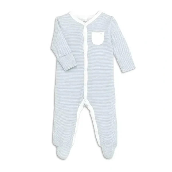 Hot MORI Front Opening Sleepsuit - Blue - CaringForTots - Professional Baby and Children's Products | Caring for Growth, Caring for Every Moment