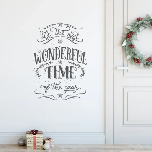 New Most Wonderful Time Of The Year Wall Decal - CaringForTots - Professional Baby and Children's Products | Caring for Growth, Caring for Every Moment
