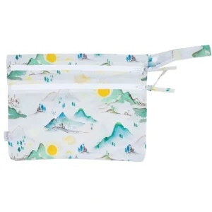 Clearance Mountain Mist - Waterproof Wet Bag (for Mealtime, On-the-go, And More!) - CaringForTots - Professional Baby and Children's Products | Caring for Growth, Caring for Every Moment