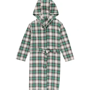 Sale Munford Lounge Robe - Green, Brown, Navy Plaid - CaringForTots - Professional Baby and Children's Products | Caring for Growth, Caring for Every Moment