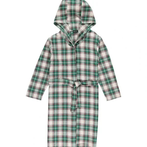 Sale Munford Lounge Robe - Green, Brown, Navy Plaid - CaringForTots - Professional Baby and Children's Products | Caring for Growth, Caring for Every Moment