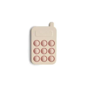 Store Mushie Phone Press Toy - Blush - CaringForTots - Professional Baby and Children's Products | Caring for Growth, Caring for Every Moment