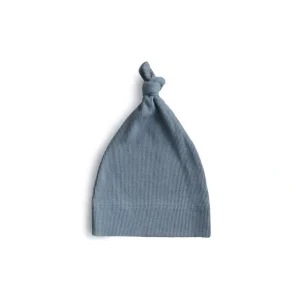 Hot Mushie Ribbed Baby Beanie - Tradewinds - CaringForTots - Professional Baby and Children's Products | Caring for Growth, Caring for Every Moment