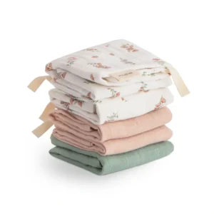 Clearance Muslin Cotton Washcloth 5-pack - CaringForTots - Professional Baby and Children's Products | Caring for Growth, Caring for Every Moment