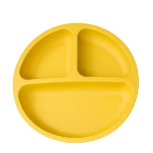 Flash Sale Mustard Silicone Suction Plate - CaringForTots - Professional Baby and Children's Products | Caring for Growth, Caring for Every Moment