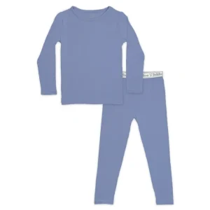 Shop Mystic Blue Bamboo Kids Pajamas - CaringForTots - Professional Baby and Children's Products | Caring for Growth, Caring for Every Moment