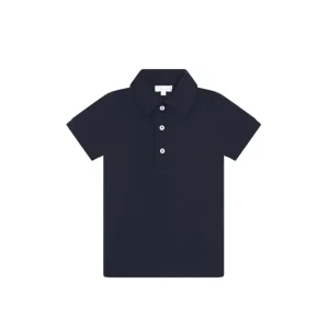 New Navy Pima Cotton Polo Shirt - CaringForTots - Professional Baby and Children's Products | Caring for Growth, Caring for Every Moment
