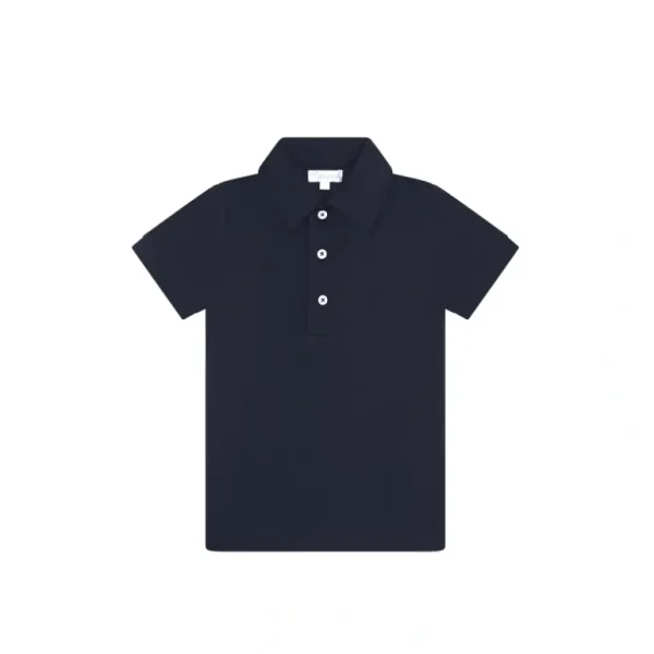 New Navy Pima Cotton Polo Shirt - CaringForTots - Professional Baby and Children's Products | Caring for Growth, Caring for Every Moment