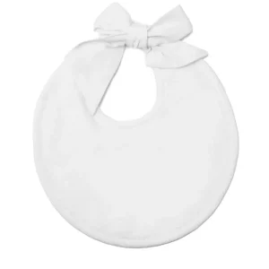 Online Newborn Bib | White Linen - CaringForTots - Professional Baby and Children's Products | Caring for Growth, Caring for Every Moment