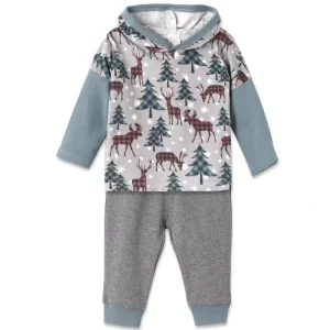Online Nordic Pines Hooded Top & Pants - CaringForTots - Professional Baby and Children's Products | Caring for Growth, Caring for Every Moment